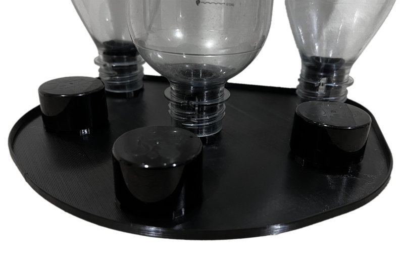 OCIEKACZ do butelek SODASTREAM na 3 trzy butelki | nowoczesny wygląd — zdjęcie 2